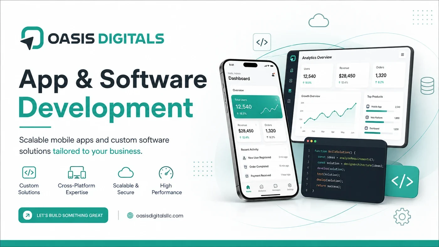 App & Software Development by Oasis Digitals